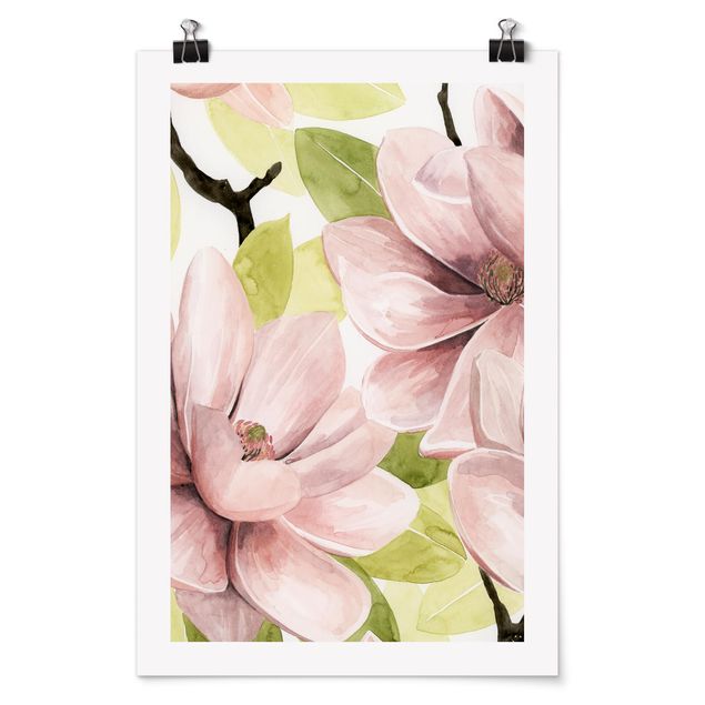 Obraz różowy Magnolia Blushes II