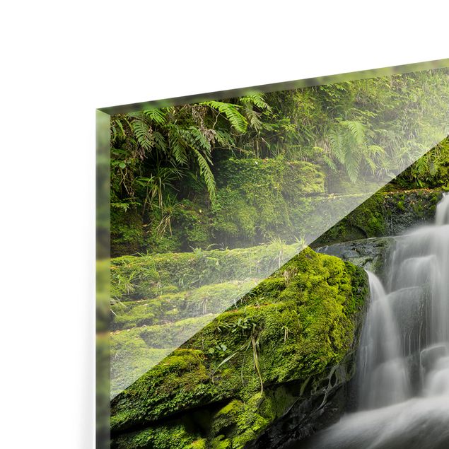 Panel szklany do kuchni - Niższy wodospad McLean w Nowej Zelandii