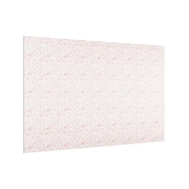 Panel szklany do kuchni - Marble Pattern Rosé