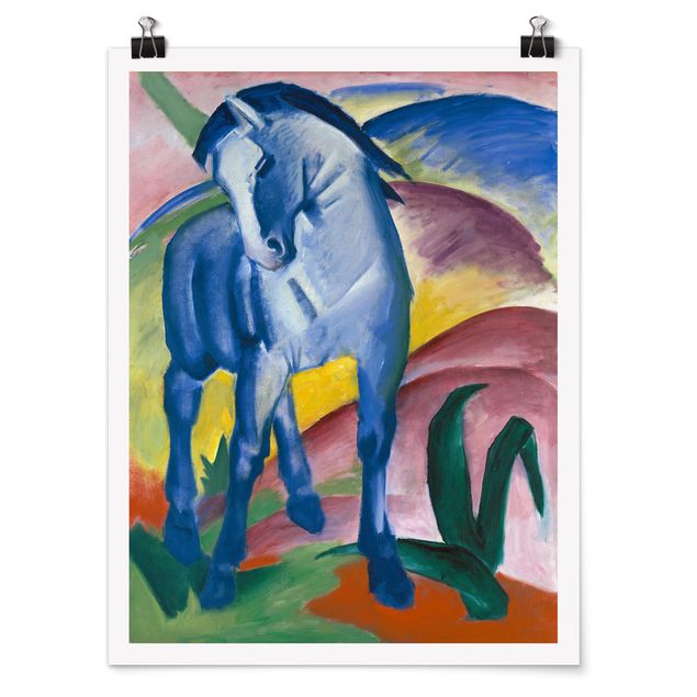 Obrazy na szkle abstrakcja Franz Marc - Niebieski Horse