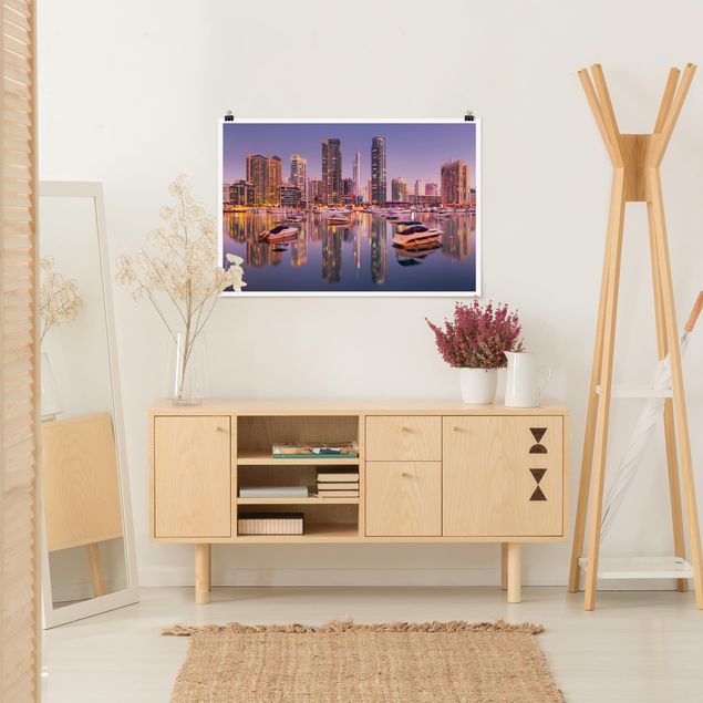 Obrazy do salonu Dubai Skyline and Marina