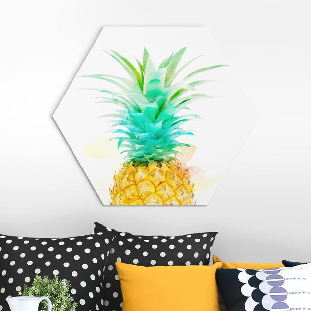 Obrazy z owocami Akwarela ananasowa