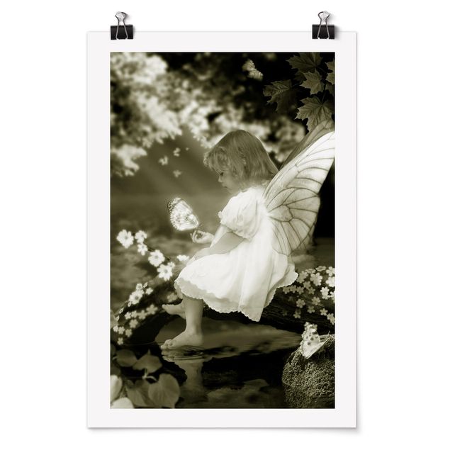 Motyl obraz Dziecko z bajki nad rzeką bajkową