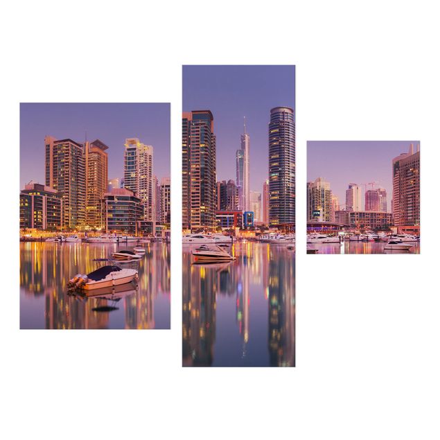 Obrazy z górami Dubai Skyline and Marina