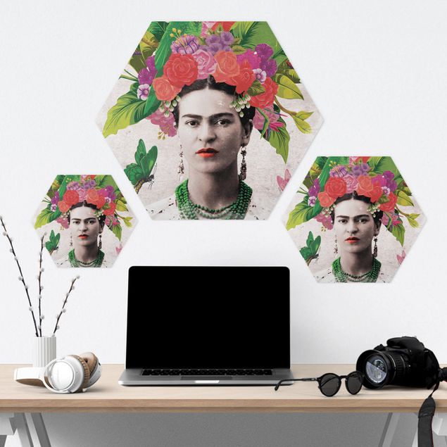 Obrazy Frida Frida Kahlo - Portret z kwiatami