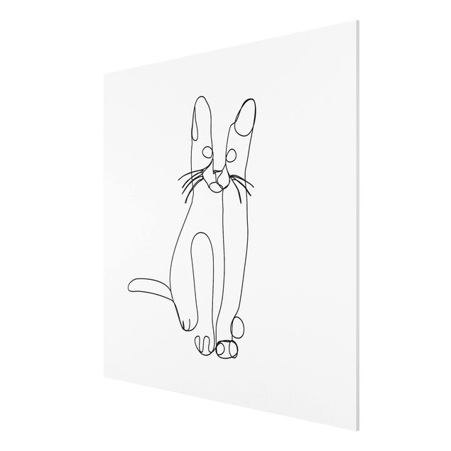 Obrazy nowoczesne Line Art kota