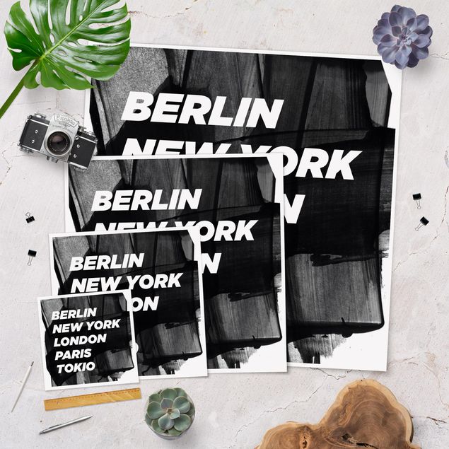 Czarno białe obrazy Berlin Nowy Jork Londyn