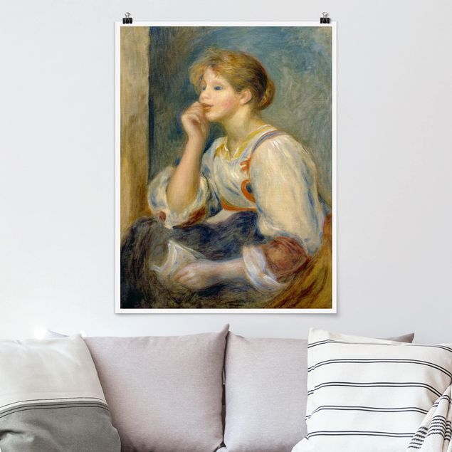 Dekoracja do kuchni Auguste Renoir - Młoda dziewczyna z listem