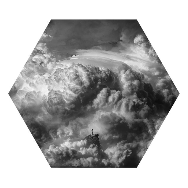 Obraz heksagonalny z Alu-Dibond - Przygotowuje się burza