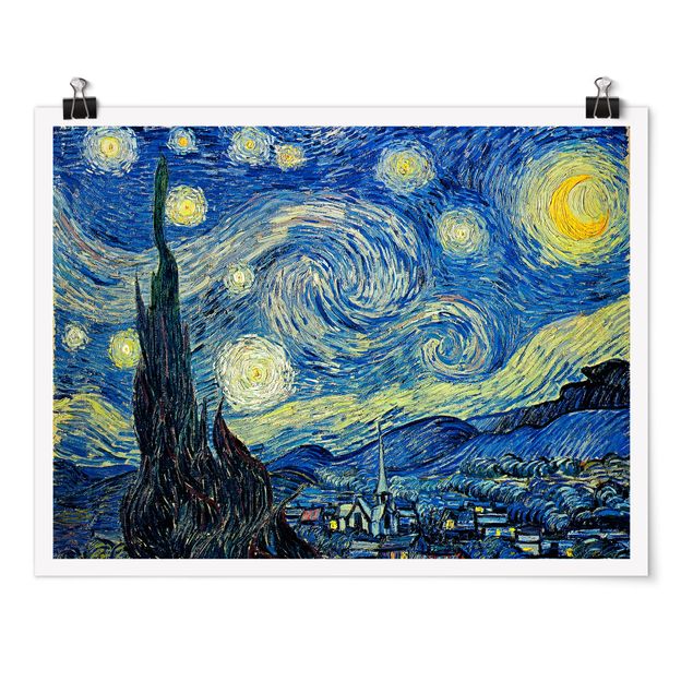 Obrazy impresjonizm Vincent van Gogh - Gwiaździsta noc