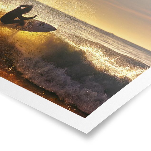 Obrazy krajobraz Słońce, zabawa i surfing