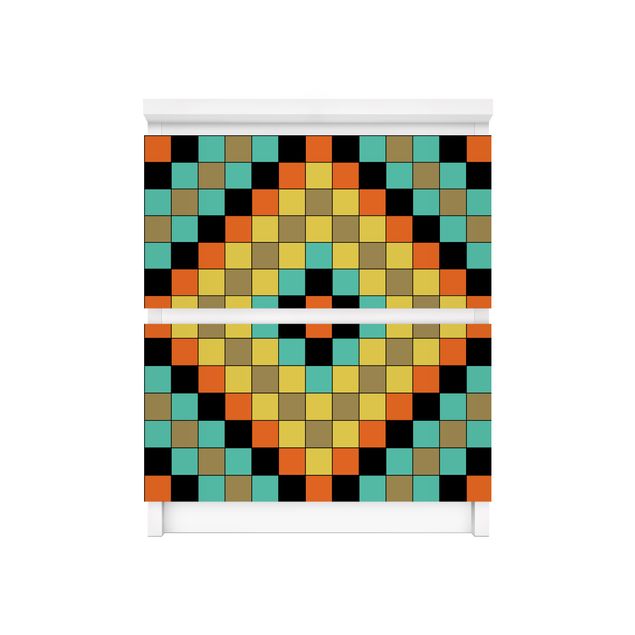 Folia samoprzylepna wzory Kolorowa mozaika