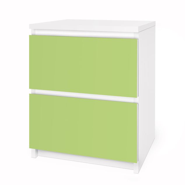 Okleina meblowa IKEA - Malm komoda, 2 szuflady - Kolor wiosenna zieleń