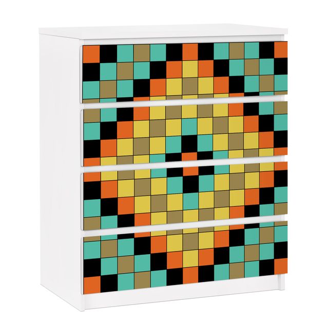 Folia samoprzylepna kolorowa Kolorowa mozaika