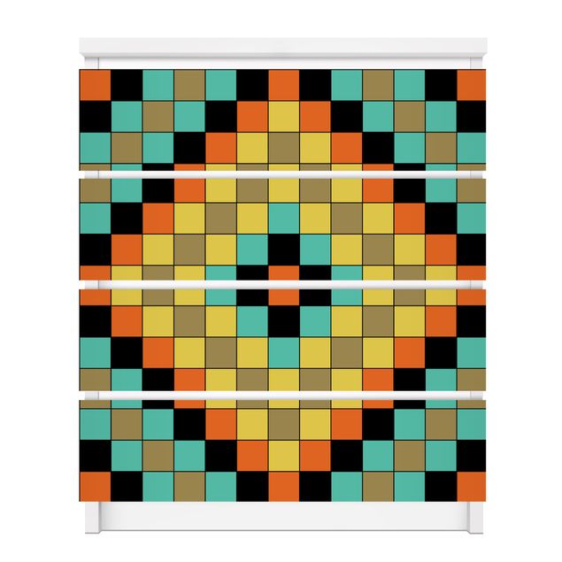 Folia samoprzylepna wzory Kolorowa mozaika