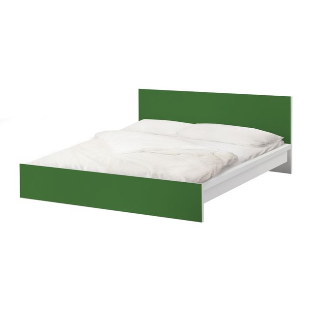 Okleina meblowa IKEA - Malm łóżko 140x200cm - Kolor ciemnozielony