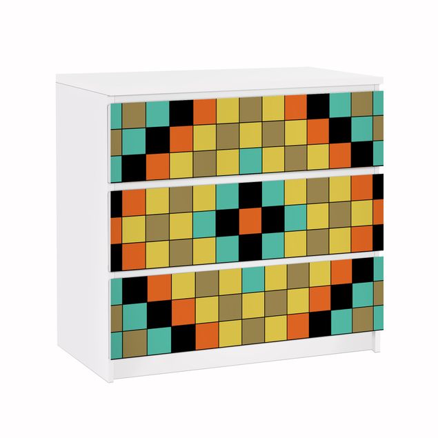 Folia kolorowa samoprzylepna Kolorowa mozaika