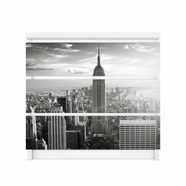 Szara folia samoprzylepna Nr 34 Manhattan Skyline Panorama