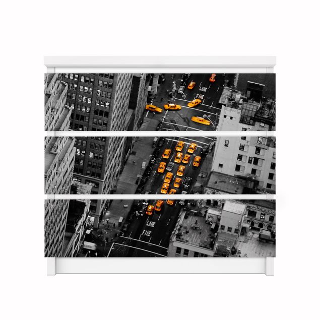 Folia do oklejania mebli Światła taksówki Manhattan