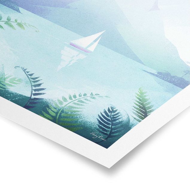Obrazy krajobraz Plakat podróżniczy - Nowa Zelandia