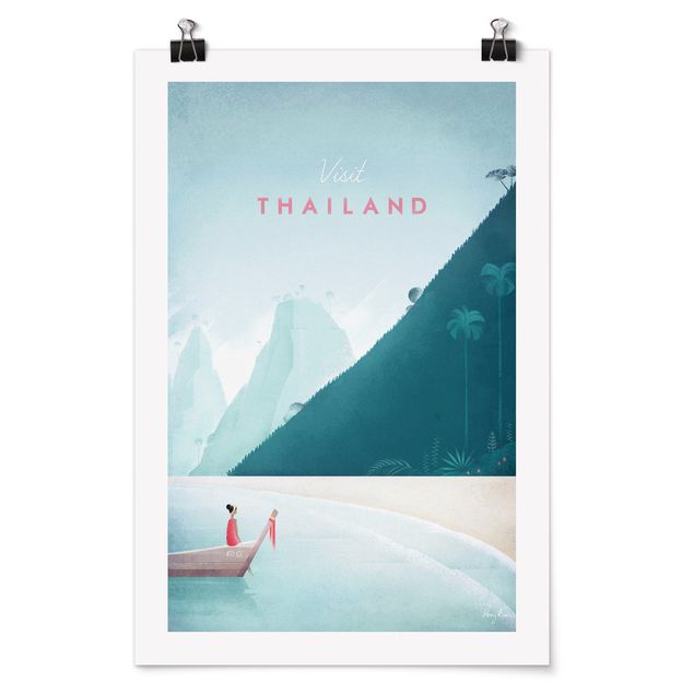 Obrazy z morzem Plakat podróżniczy - Tajlandia