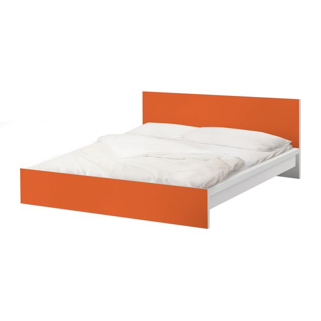 Okleina meblowa IKEA - Malm łóżko 140x200cm - Kolor pomarańczowy