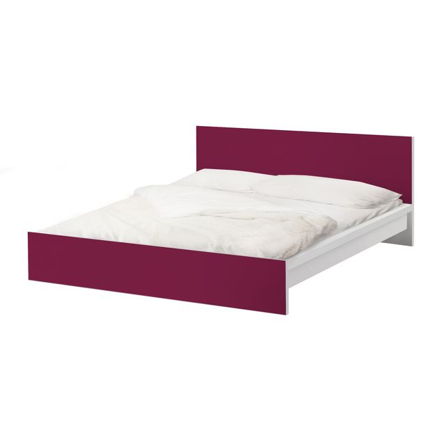 Okleina meblowa IKEA - Malm łóżko 140x200cm - Kolor Wino Czerwony