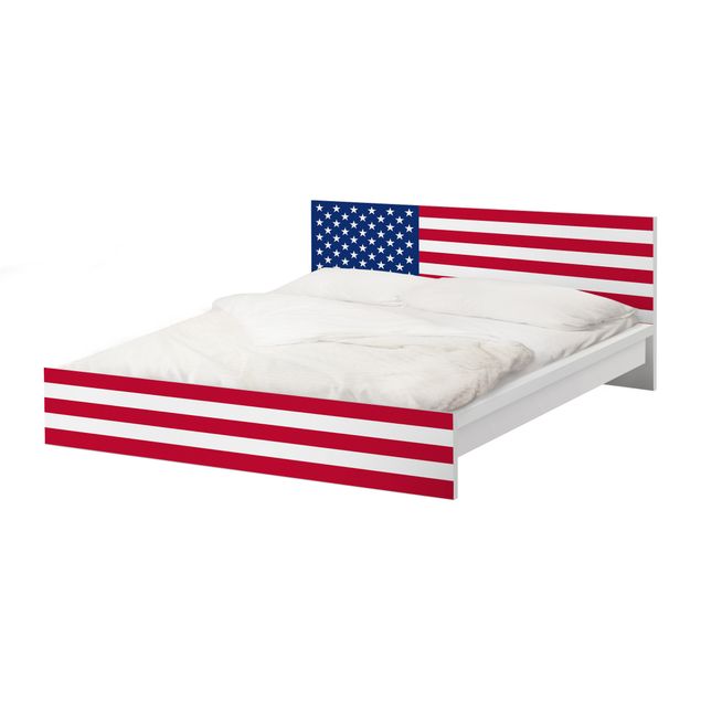 Okleina meblowa IKEA - Malm łóżko 140x200cm - Flaga Ameryki 1