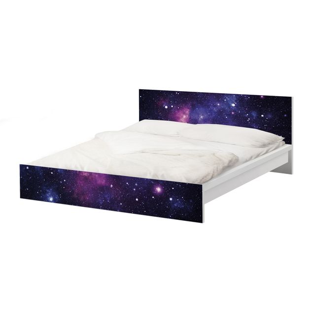 Okleina meblowa IKEA - Malm łóżko 140x200cm - Galaktyka