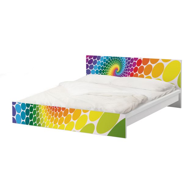 Okleina meblowa IKEA - Malm łóżko 140x200cm - Punkty magiczne