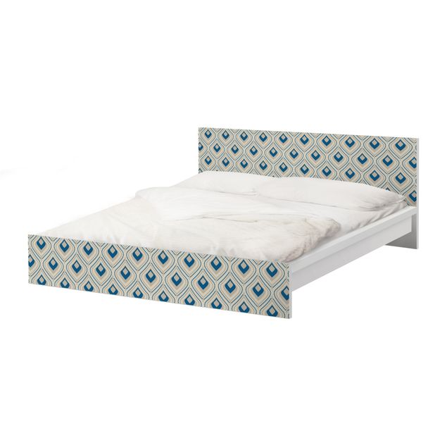 Okleina meblowa IKEA - Malm łóżko 140x200cm - Ozdoba w stylu vintage