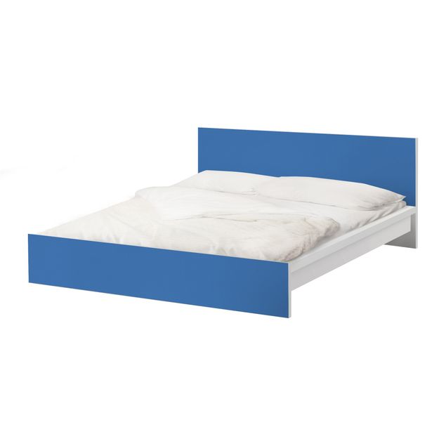 Okleina meblowa IKEA - Malm łóżko 160x200cm - Kolor niebieski królewski