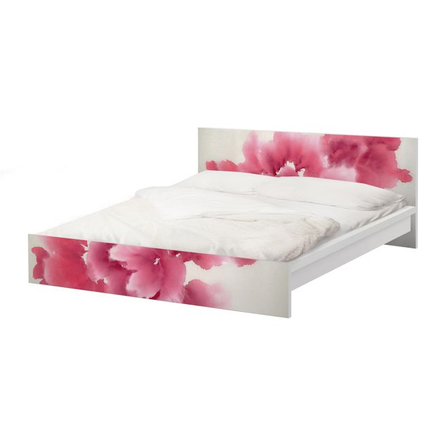 Okleina meblowa IKEA - Malm łóżko 160x200cm - Flora artystyczna I