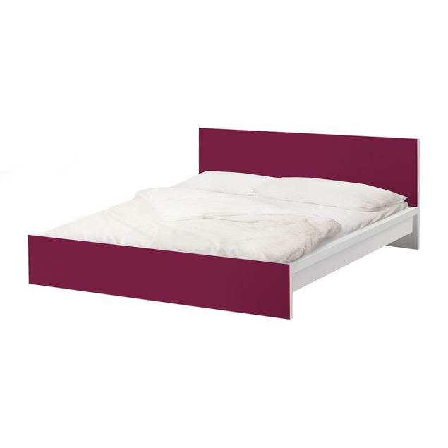 Okleina meblowa IKEA - Malm łóżko 180x200cm - Kolor Wino Czerwony