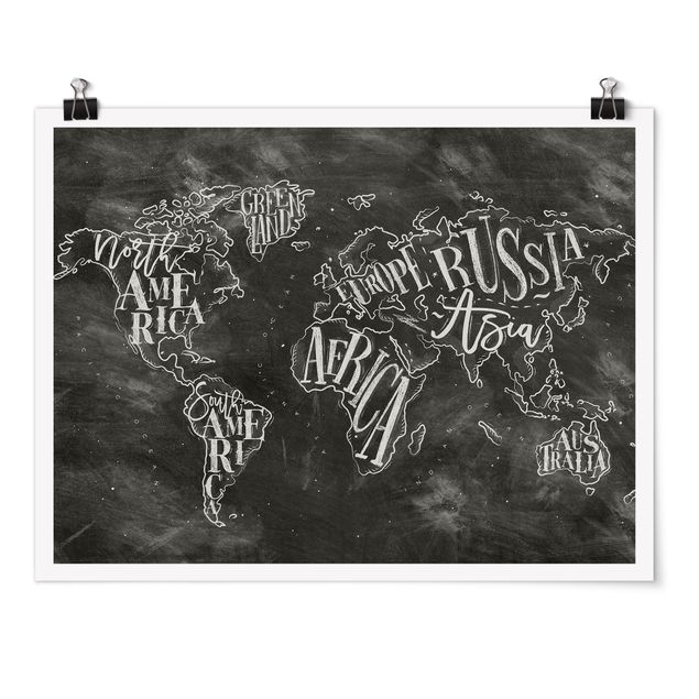 Obrazy powiedzenia Mapa świata Kredka