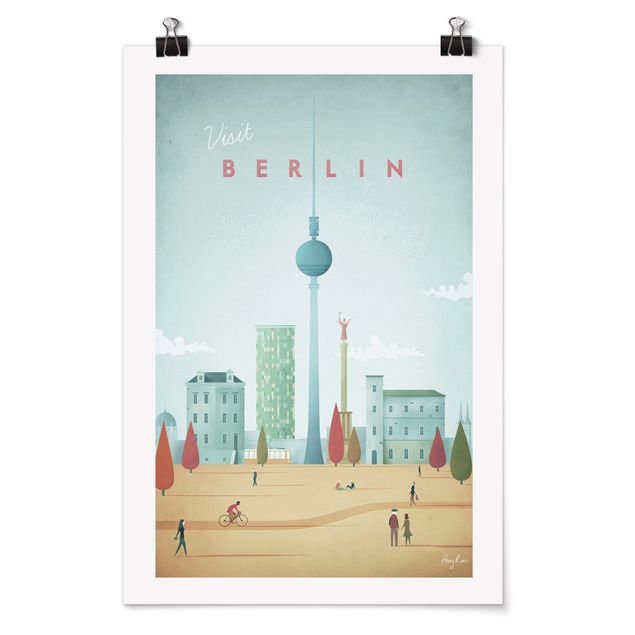Vintage obrazy Plakat podróżniczy - Berlin