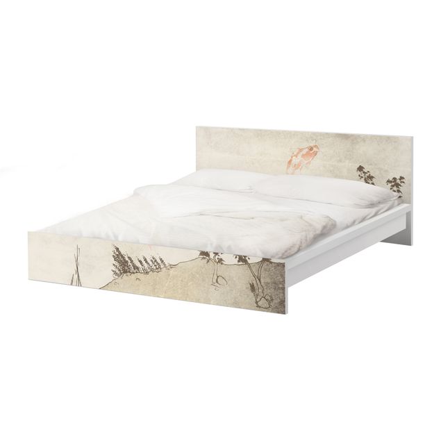 Okleina meblowa IKEA - Malm łóżko 180x200cm - Nr MW8 Japońska cisza