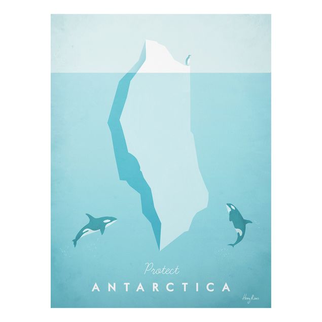 Obrazy do salonu Plakat podróżniczy - Antarktyda