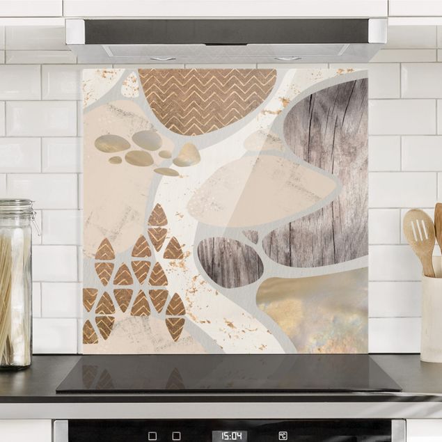 Dekoracja do kuchni Abstrakcyjny pastelowy wzór w kamieniołomie