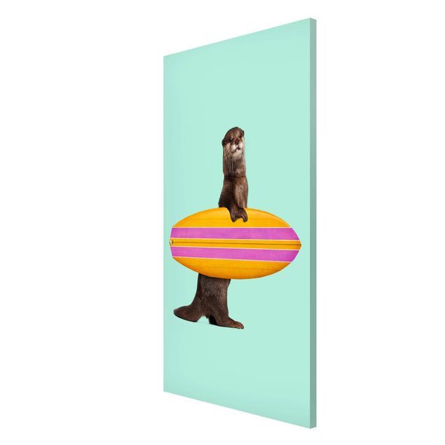 Obrazy do salonu Otter z deską surfingową