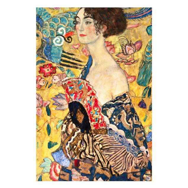 Obrazy art deco Gustav Klimt - Dama z wachlarzem