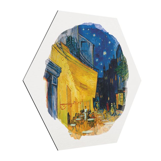 Obrazy impresjonizm Akwarele - Vincent van Gogh - Taras kawiarni w Arles