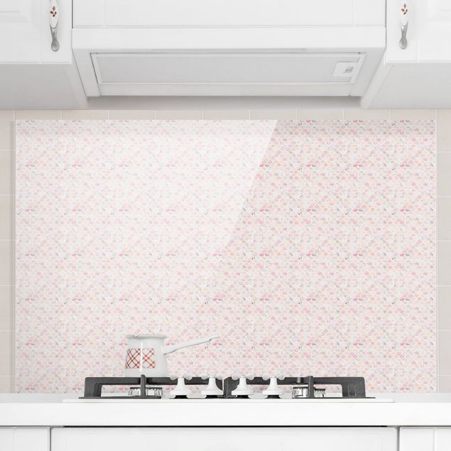 Dekoracja do kuchni Marble Pattern Rosé