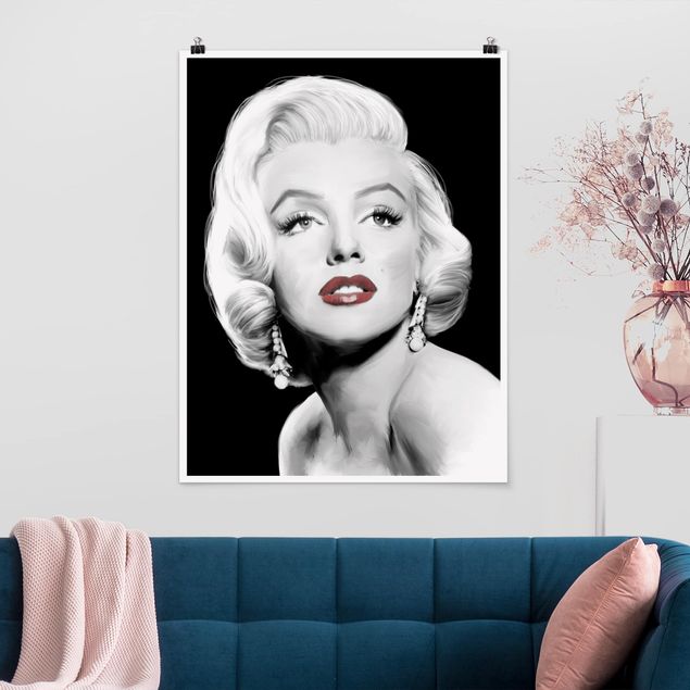 Dekoracja do kuchni Marilyn z biżuterią na uszach