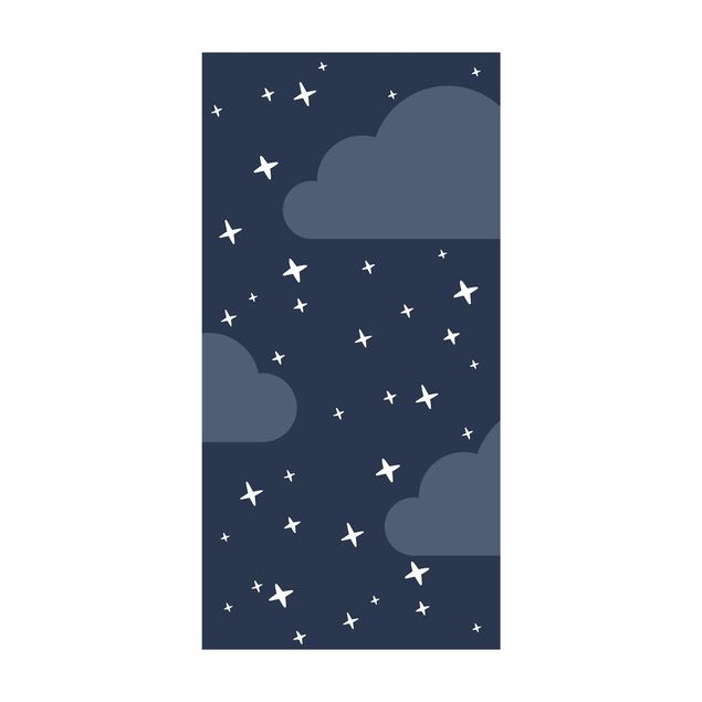 dywan nowoczesny Stylowe gwiazdy na nocnym niebie