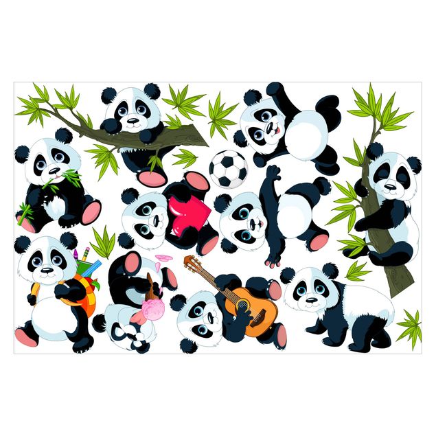 Pokój niemowlęcy i dziecięcy  Mega zestaw Misie Panda