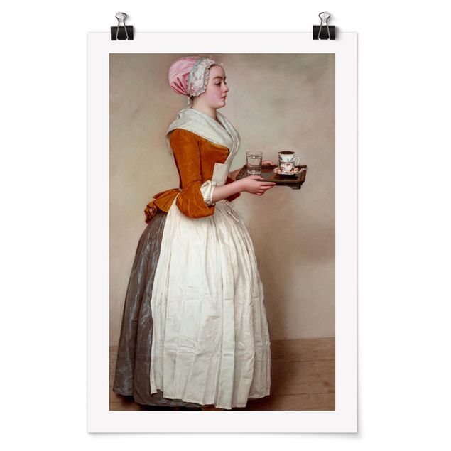 Obrazy portret Jean Etienne Liotard - Dziewczyna z czekolady