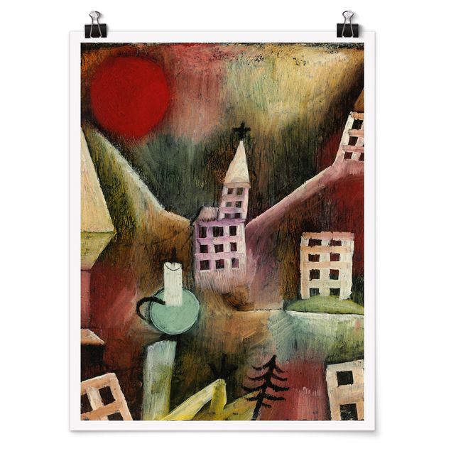 Nowoczesne obrazy Paul Klee - Zniszczona wioska