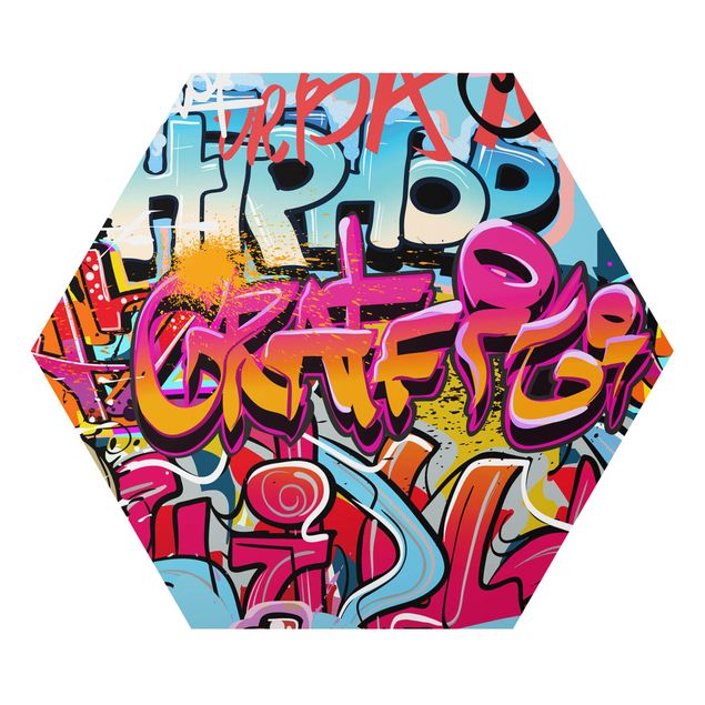 Obraz kolorowy HipHop Graffiti