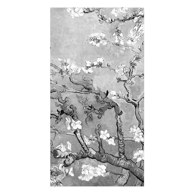 Panel pod prysznic Vincent Van Gogh - Almond Blossom Black And White